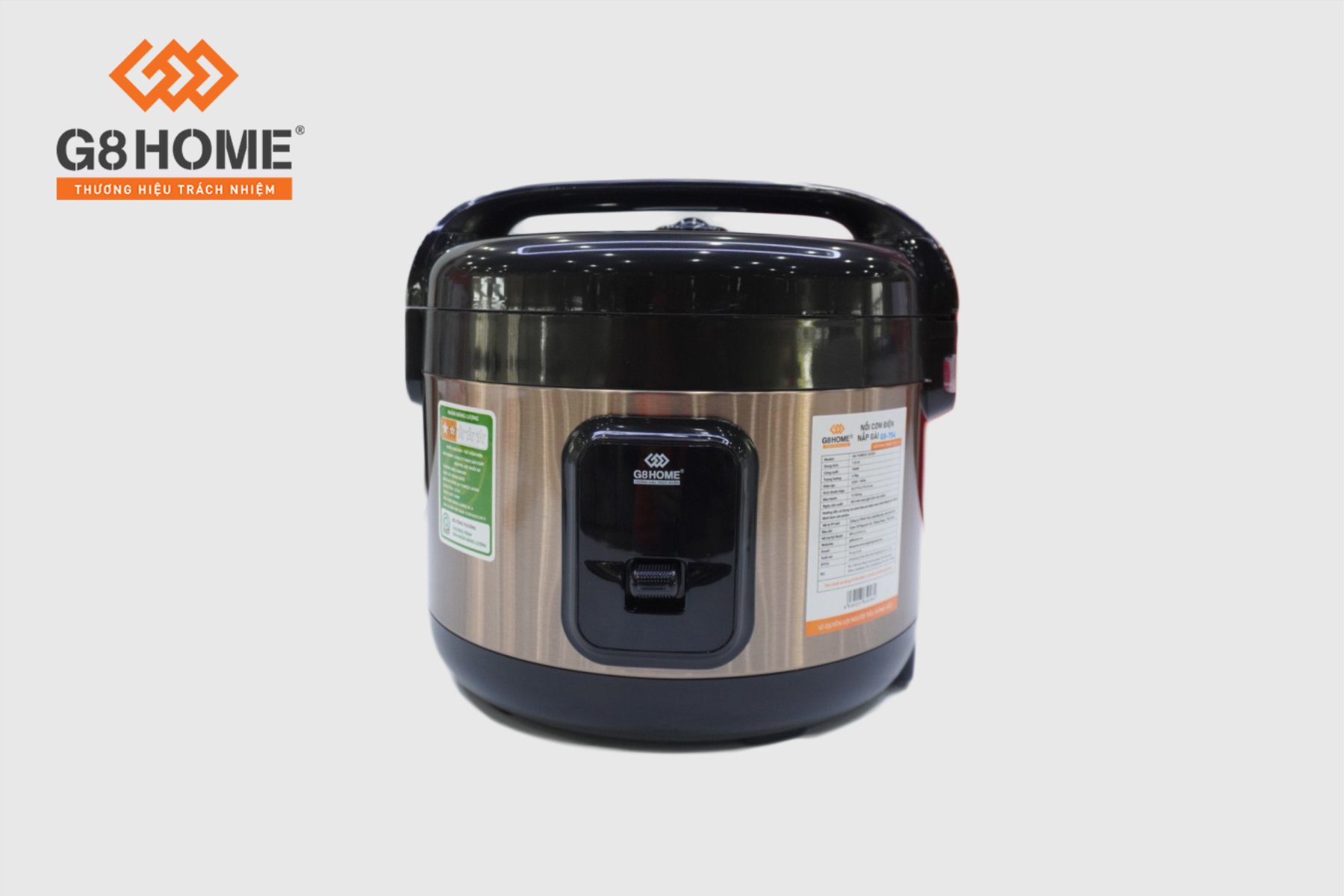 ELECTRIC RICE COOKER WITH LID G8-754 1.8 LITER