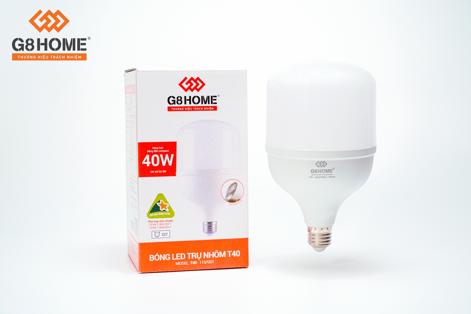 អំពូល LED បង្គោលអាលុយមីញ៉ូម T40