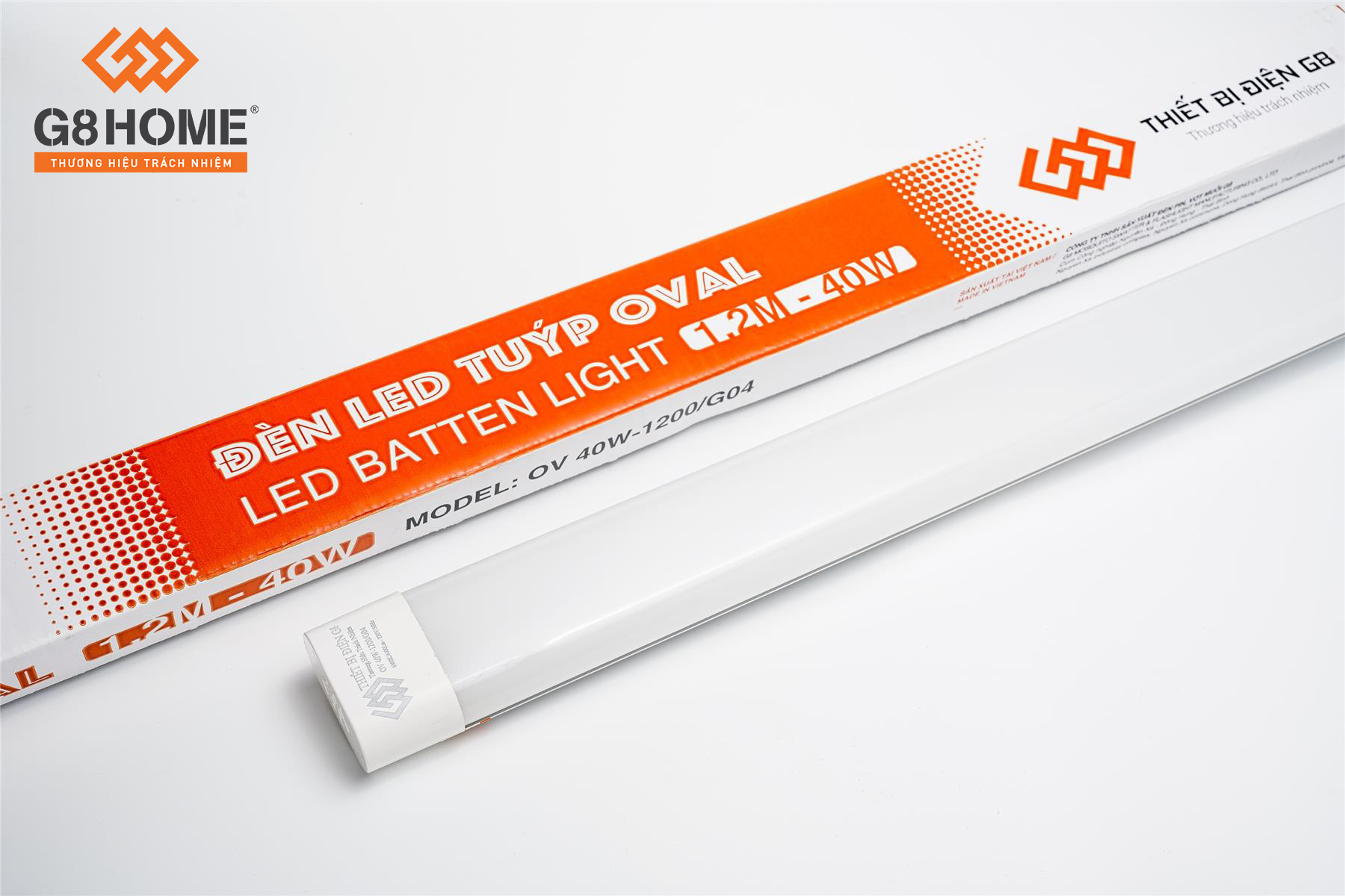 OVAL LED TUBE LIGHT 1.2M 40W